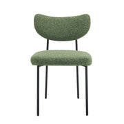 Set Of 2 Luca Designer Upholstered Boucle Dining Chair