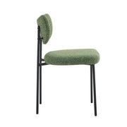 Set Of 2 Luca Designer Upholstered Boucle Dining Chair