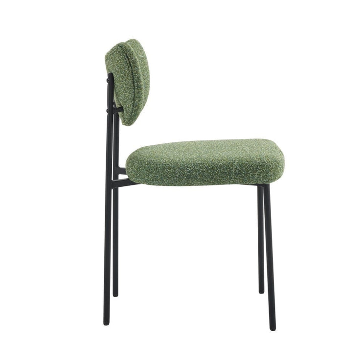 Set Of 2 Luca Designer Upholstered Boucle Dining Chair