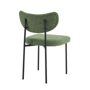 Set Of 2 Luca Designer Upholstered Boucle Dining Chair