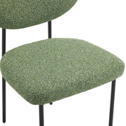 Set Of 2 Luca Designer Upholstered Boucle Dining Chair