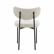 Set Of 2 Luca Designer Upholstered Boucle Dining Chair