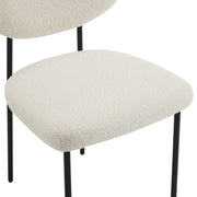 Set Of 2 Luca Designer Upholstered Boucle Dining Chair