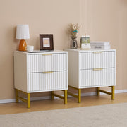 Mercury Ridged 4 Piece  Bedroom Set With Chest And Bedside Tables