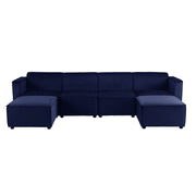 Tessa Modular 4 Seater Sofa with 2 Ottomans