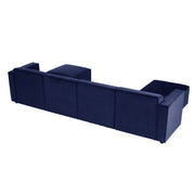 Tessa Modular 4 Seater Sofa with 2 Ottomans