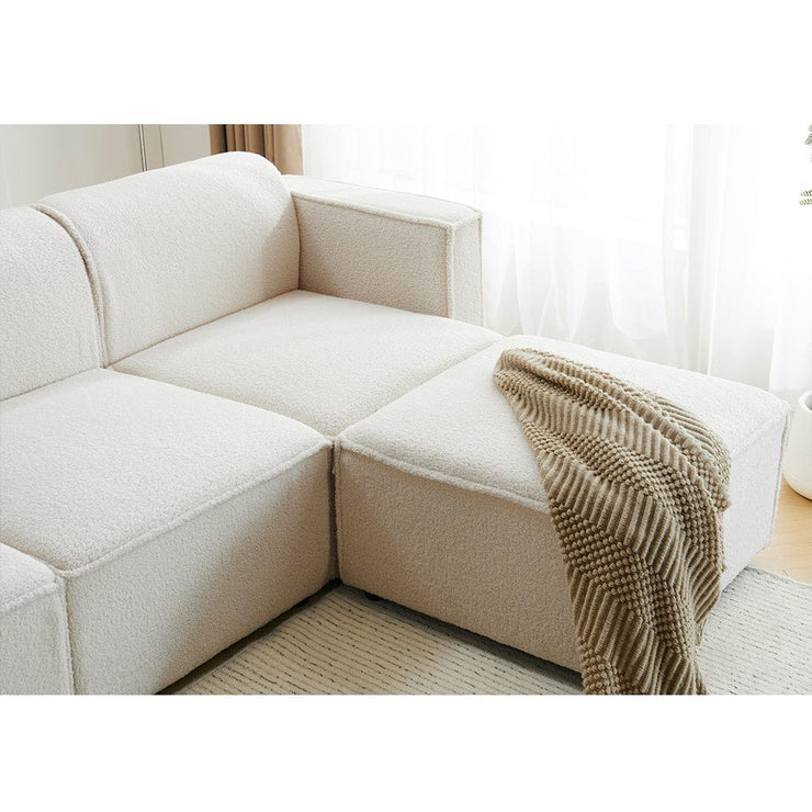 Tessa Modular 4 Seater Sofa with 2 Ottomans