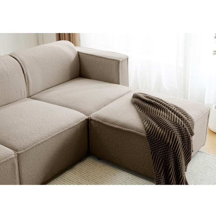 Tessa Modular 4 Seater Sofa with 2 Ottomans