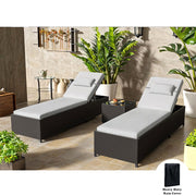 Vancouver Rattan Sun Lounger Set