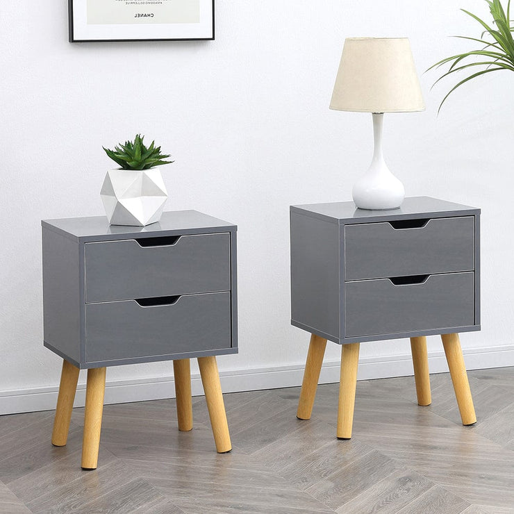 Agata High Gloss 3 Piece Bedroom Set With Chest And Bedside Tables