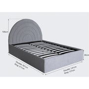 Crescent Ottoman Lift Up Storage Bed Frame