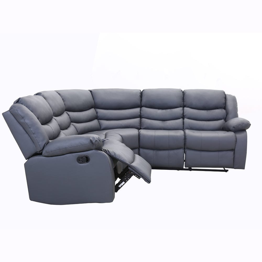 Leather Corner Recliner Sofa With Cup Holders Matttroy