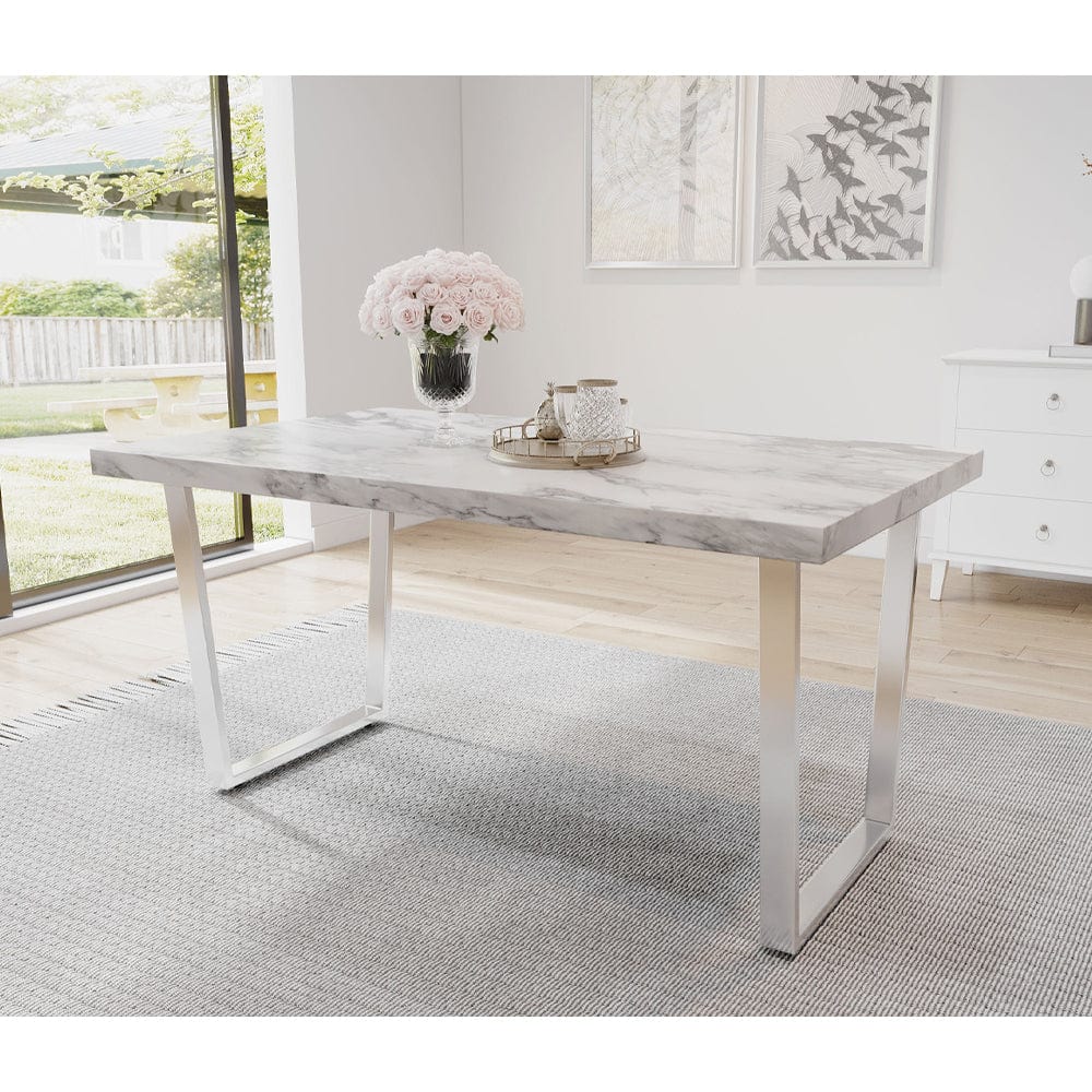 150cm marble dining deals table