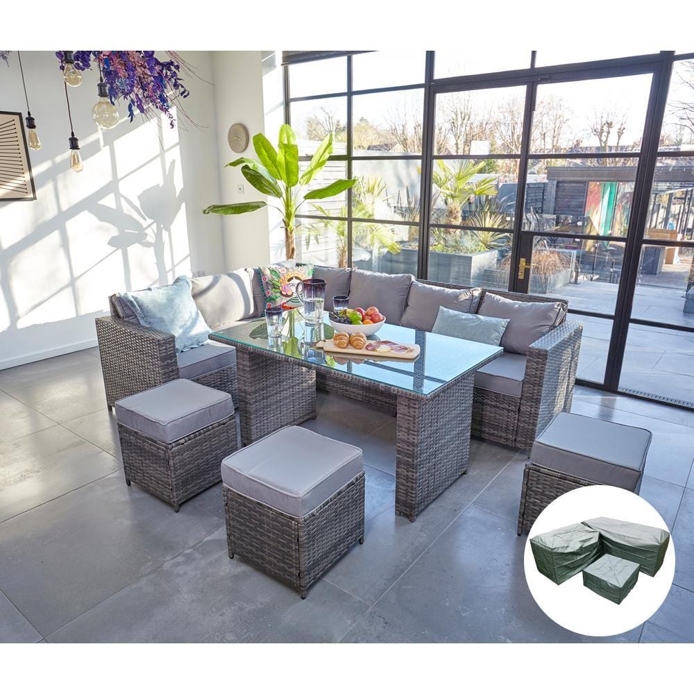Outdoor Waterproof Garden Furniture Covers Patio Rain Snow Garden Cover for  Table Sofa Chair Gray Big