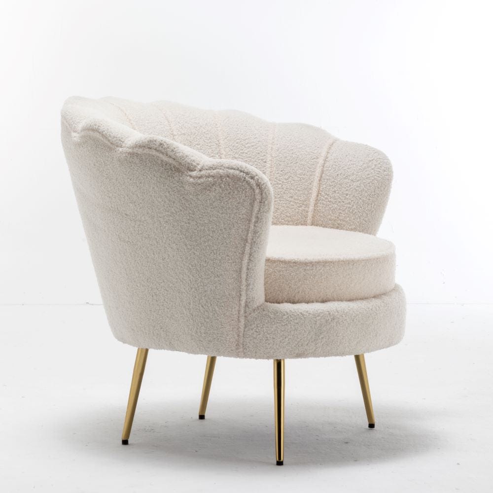 Cream scallop deals chair