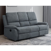 Pancho 3 Seater Grey Fabric Recliner Sofa